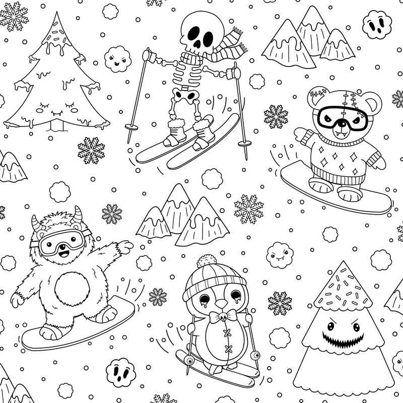 Creepy Cute Goth Coloring Book