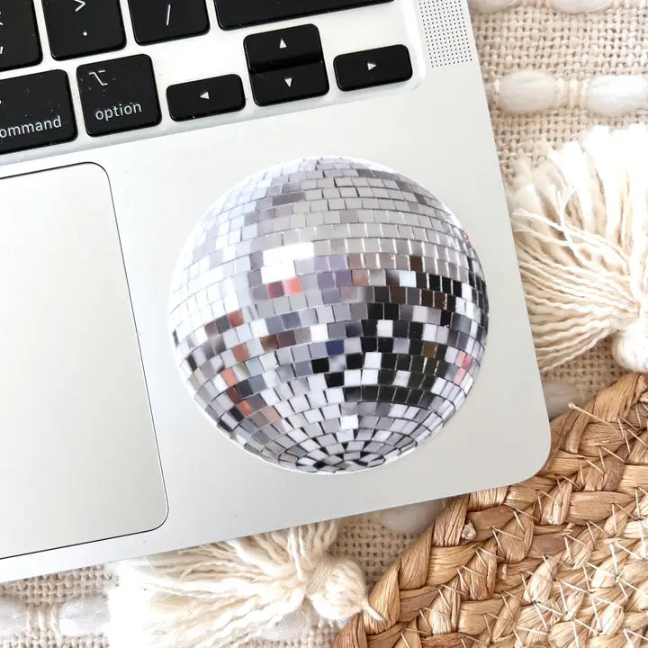 Disco Ball Sticker, 2.8 in x 2.8 in.