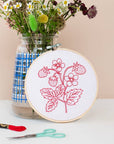 Strawberry Embroidery Hoop Kit