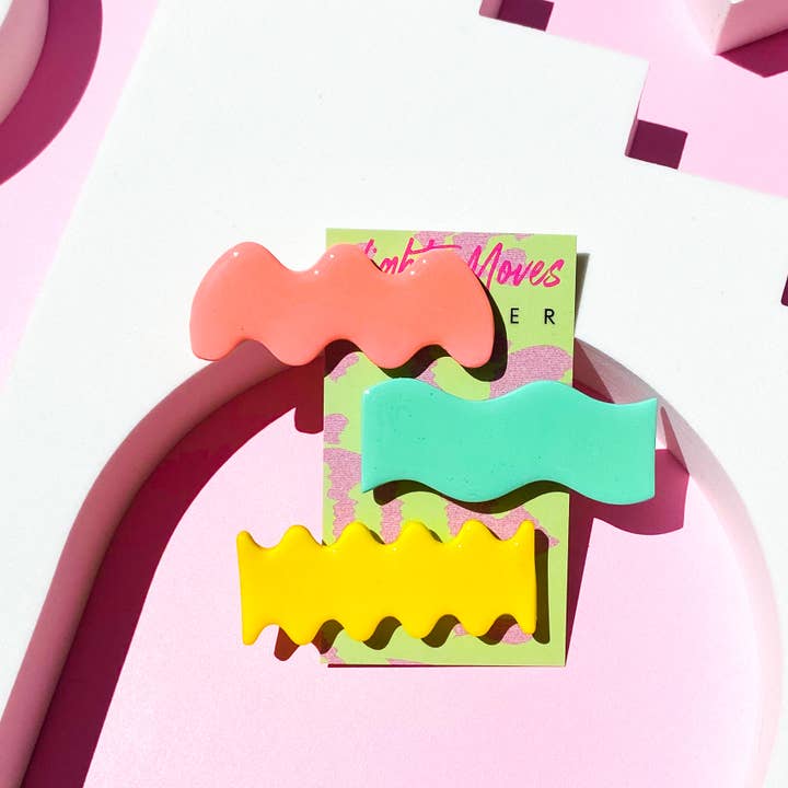 hair clip trio