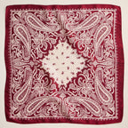 Silk Texture Paisley Bandana Scarf for Men & Women