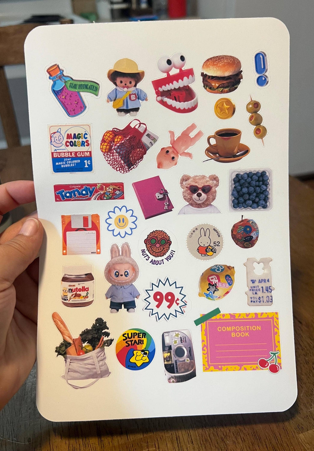 Retro Nostalgia Y2K Sticker Sheet
