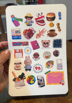 Retro Nostalgia Y2K Sticker Sheet