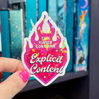 This Kindle Contains Explicit Contact Holographic Sticker