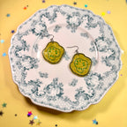 Pickle Chip Statement Earrings
