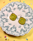 Pickle Chip Statement Earrings