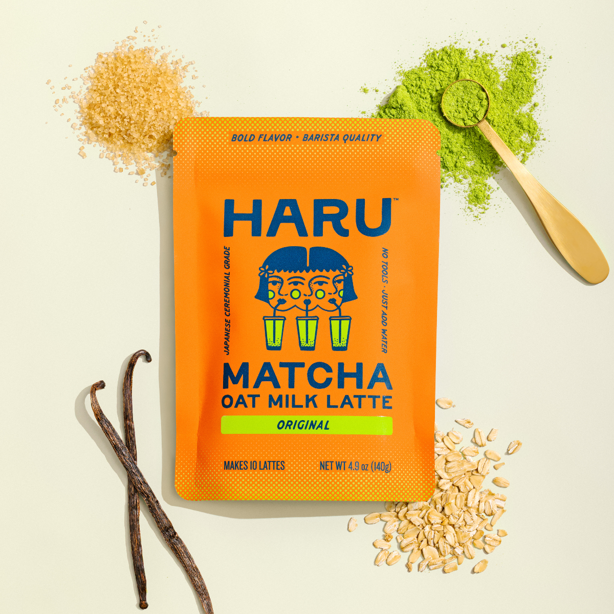 Haru Original Matcha Oat Milk Latte Mix