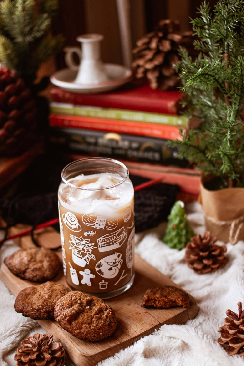 Hygge Home 16 oz Can Glass | books, treats, crafts & candles