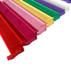 Mahjong Rack and Pusher Set of 4 - Solid Colors Pink Yellow Green Purple