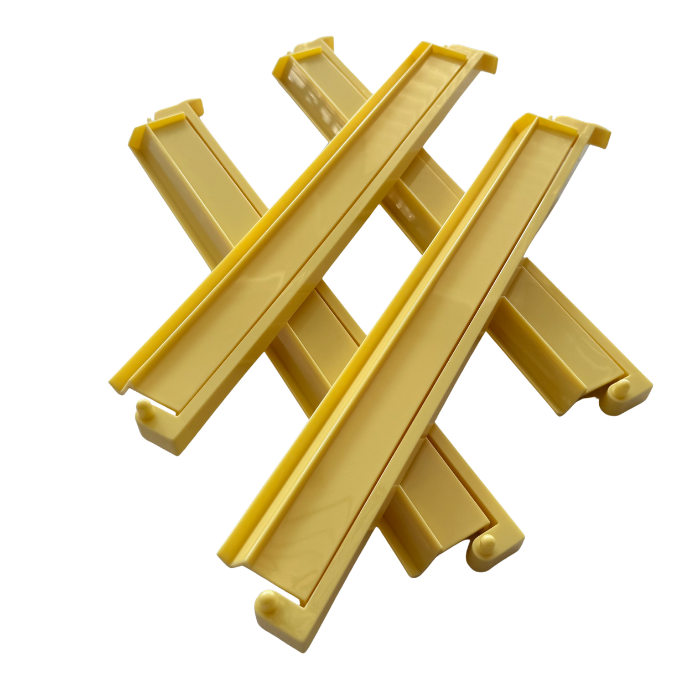 Mahjong Rack and Pusher Set of 4 - Solid Colors Pink Yellow Green Purple