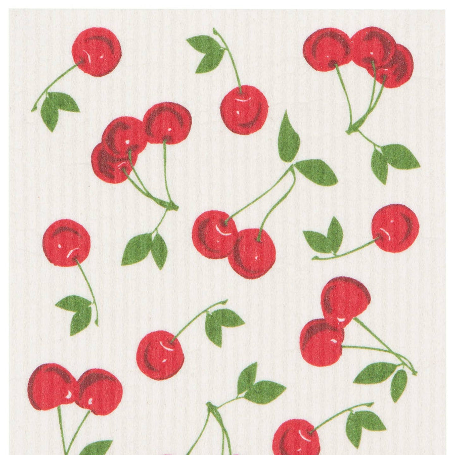 Cherries Swedish Dishcloth