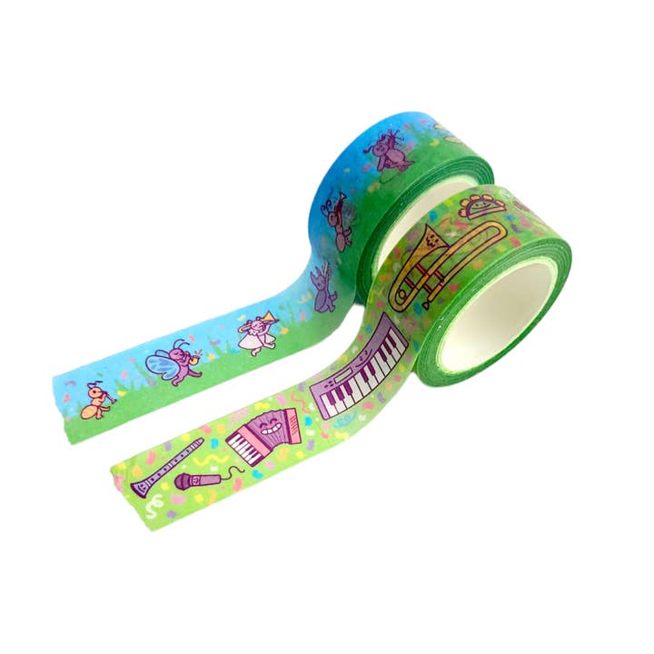 Bug Band and Instruments Washi Tape