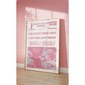 Pink Disco & Tequila Wall Art Print