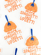 More Spaghetti Less Upsetti Patch Pasta Iron On Embroidered 