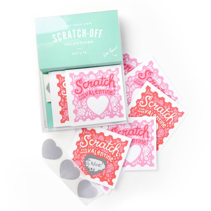 Floral - Scratch off Valentines