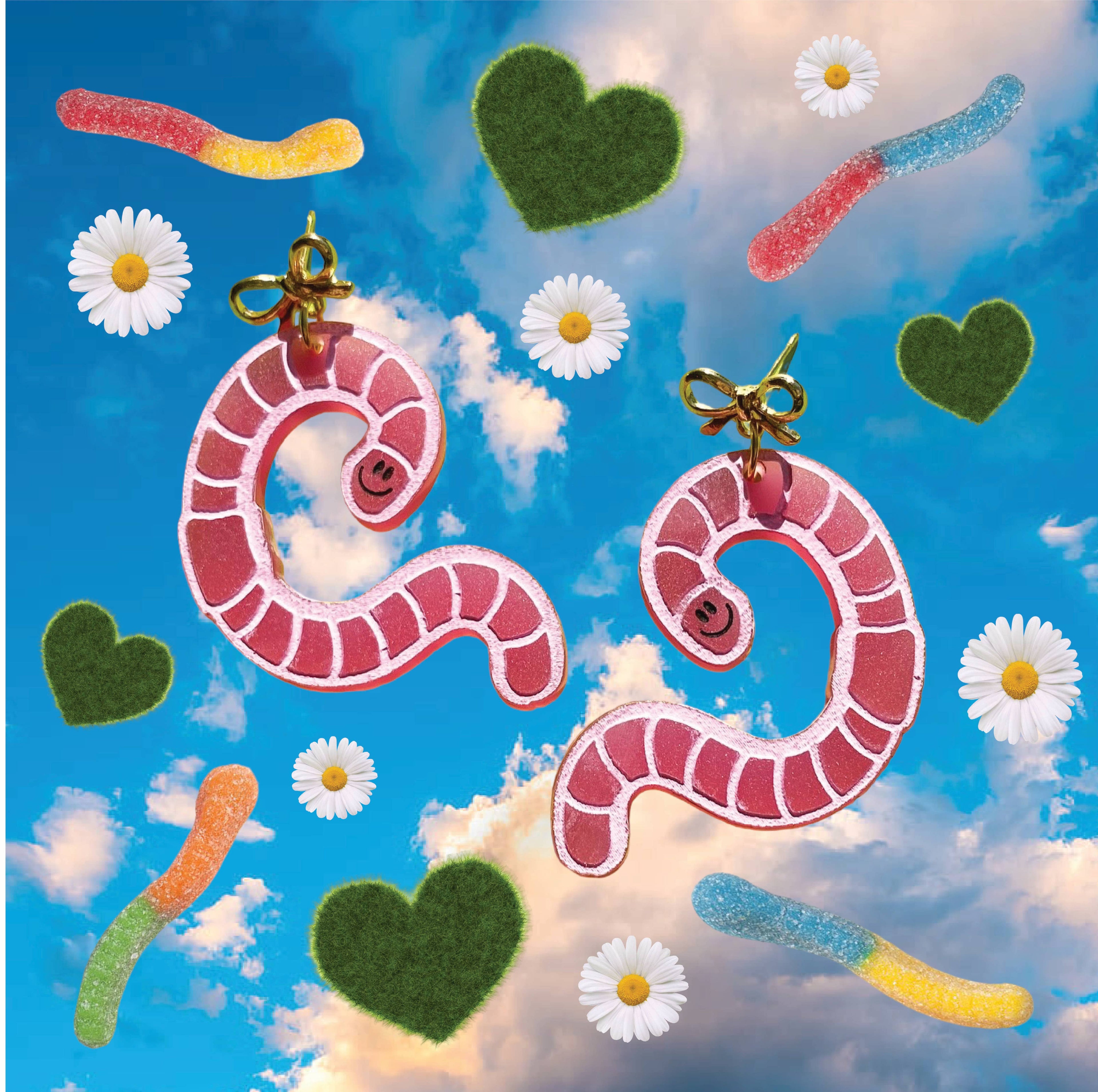 Cutie Worm Earrings