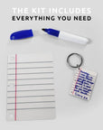 Little Letter Shrink Keyring Kit | Craft Kits