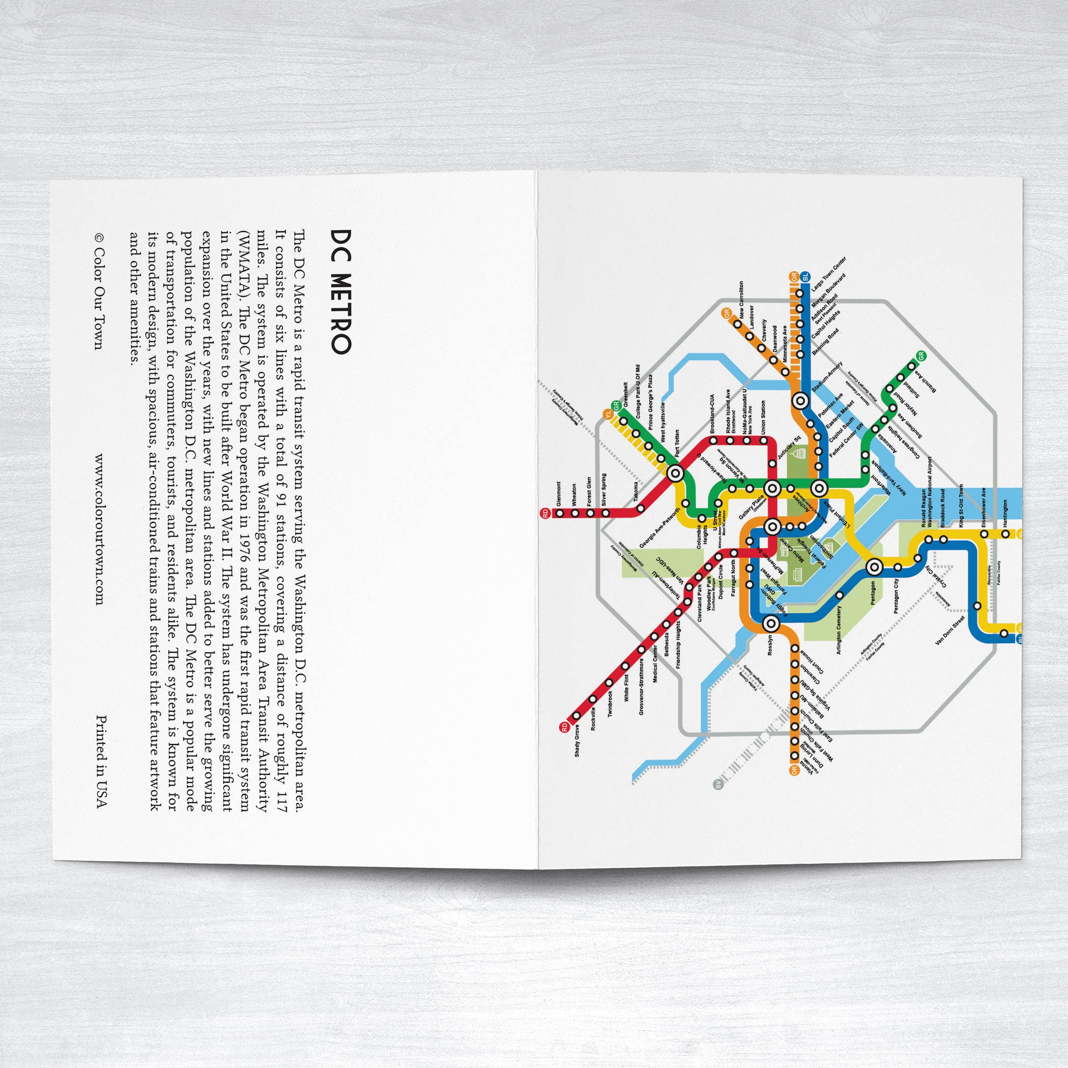 DC Metro - Washington DC - Greeting Card