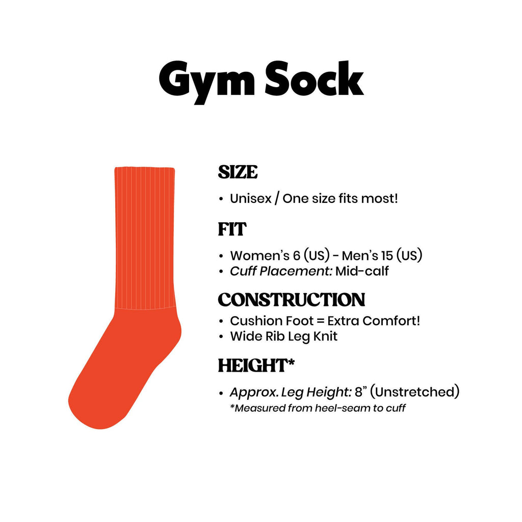 I ❤️ Beans Gym Crew Socks