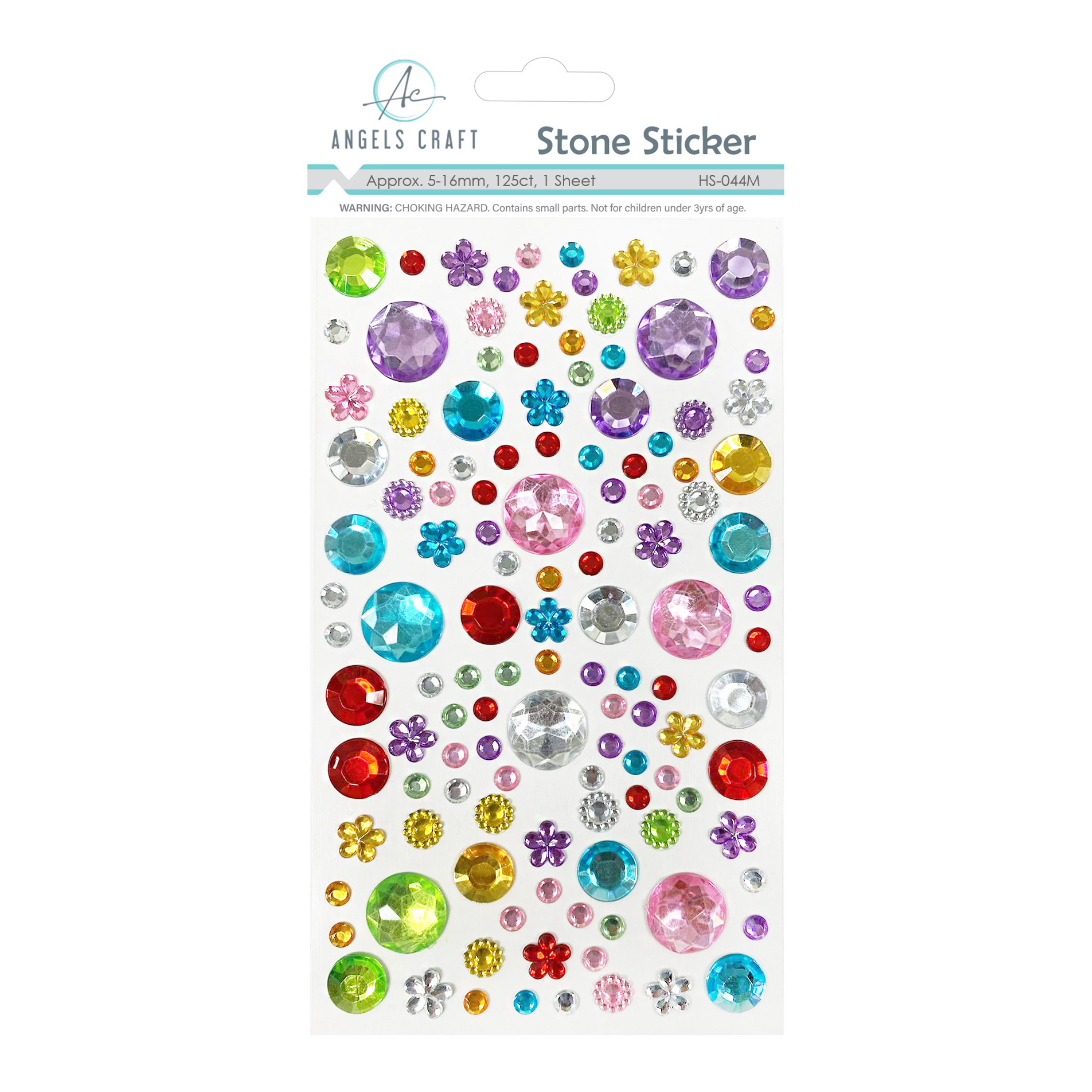 Round & Flower Shape Rhinestone Stickers