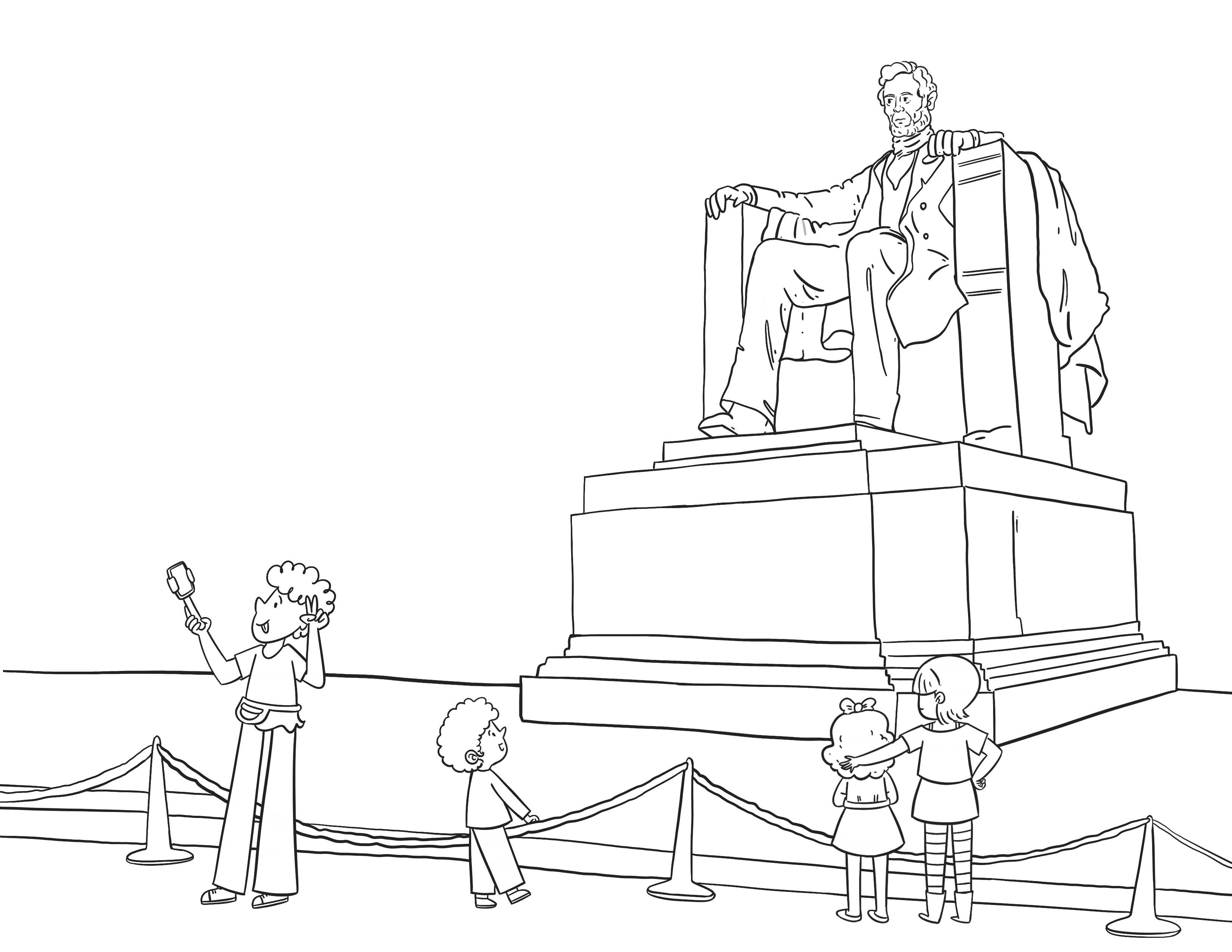 Color Washington DC coloring guidebook