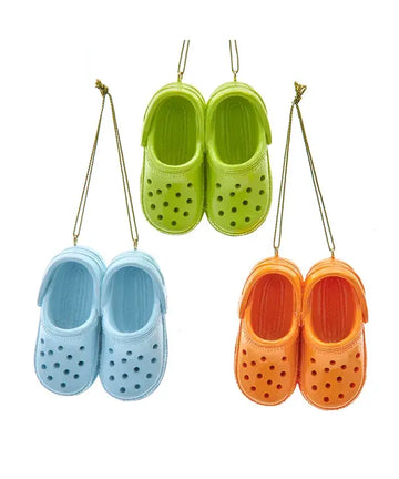 3" Resin Clog Ornament 3 Assorted