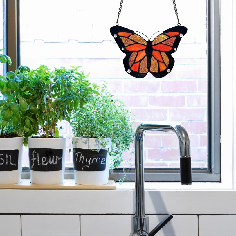 Orange and Black Single Butterfly