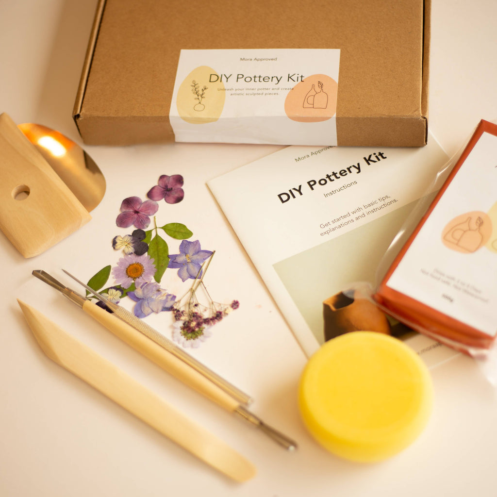 Air Dry Clay Kit, DIY Pottery & Paint Kit, Valentine's Gifts