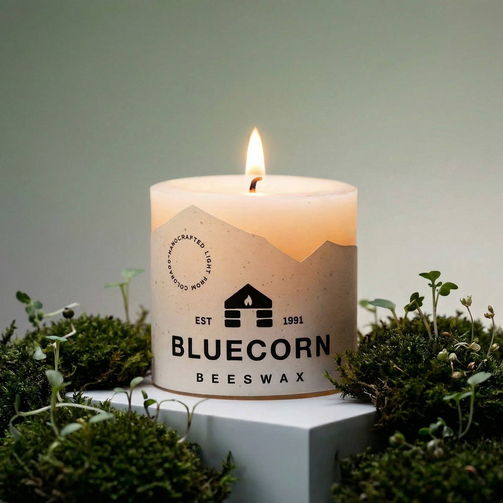 Pure Beeswax Pillar Candles – Handmade in USA