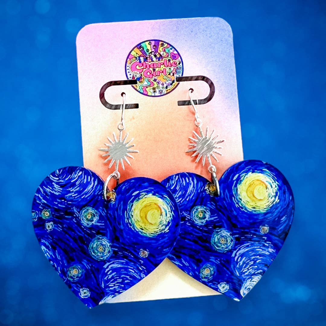 Starry Night Acrylic Earring Dangles