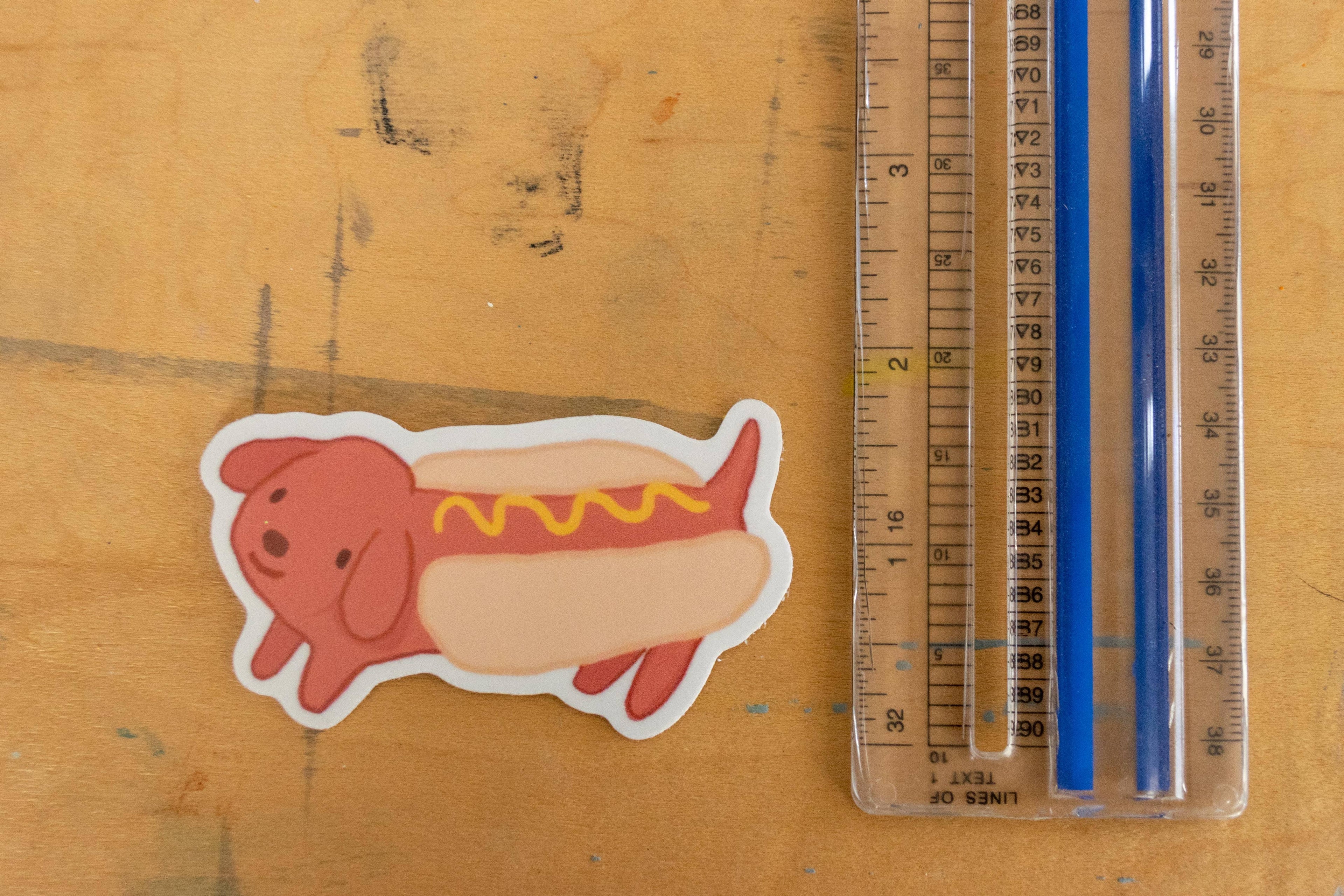 Hotdog Dog Sticker