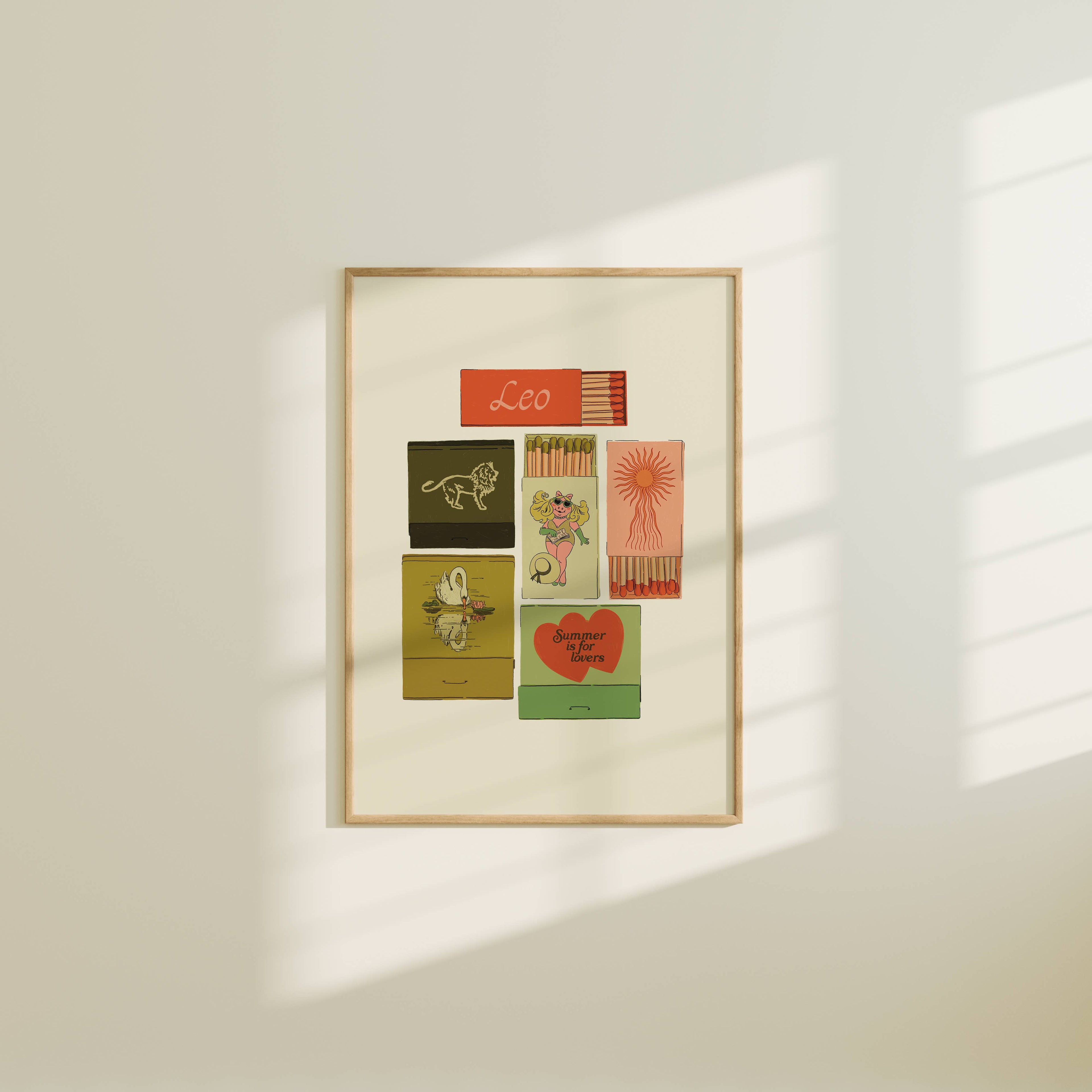 Zodiac Vintage Inspired Matchbook/Matchbox Prints