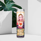 Saint Lady Gaga Celebrity Prayer Candle - 8" white unscented