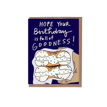 Bagel Birthday Greeting Card