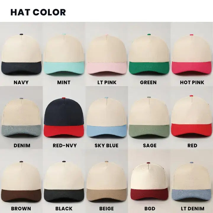 Custom Two-Tone Trucker Embroidered Hat - UPSIDE DOWN STATE