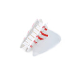 Festive Red Striped Christmas Tree Claw Clip