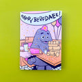 Happy Birthday Celebration Risograph Greeting Card