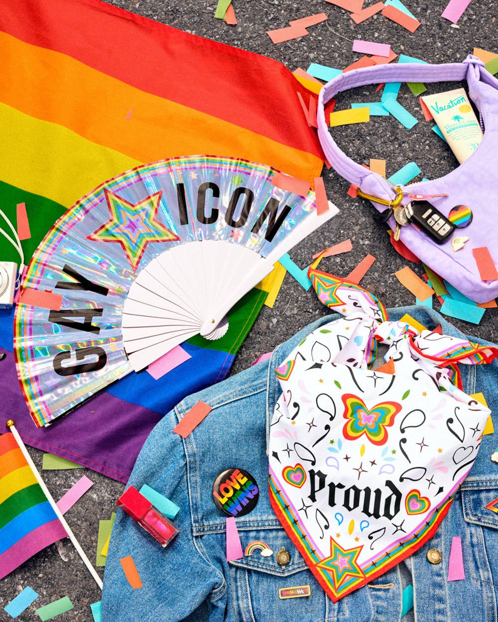 Pride Gay Icon Fan | rainbow, parade, festival