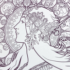 Coloring Book - Alphonse Mucha