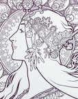 Coloring Book - Alphonse Mucha