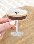 Espresso Martini Cocktail Sticker 3.1x2.4in