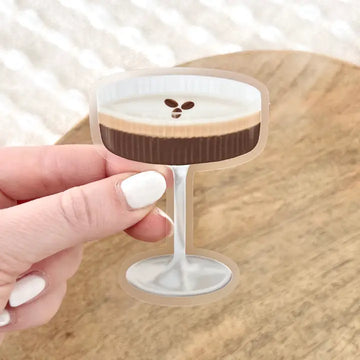 Espresso Martini Cocktail Sticker 3.1x2.4in