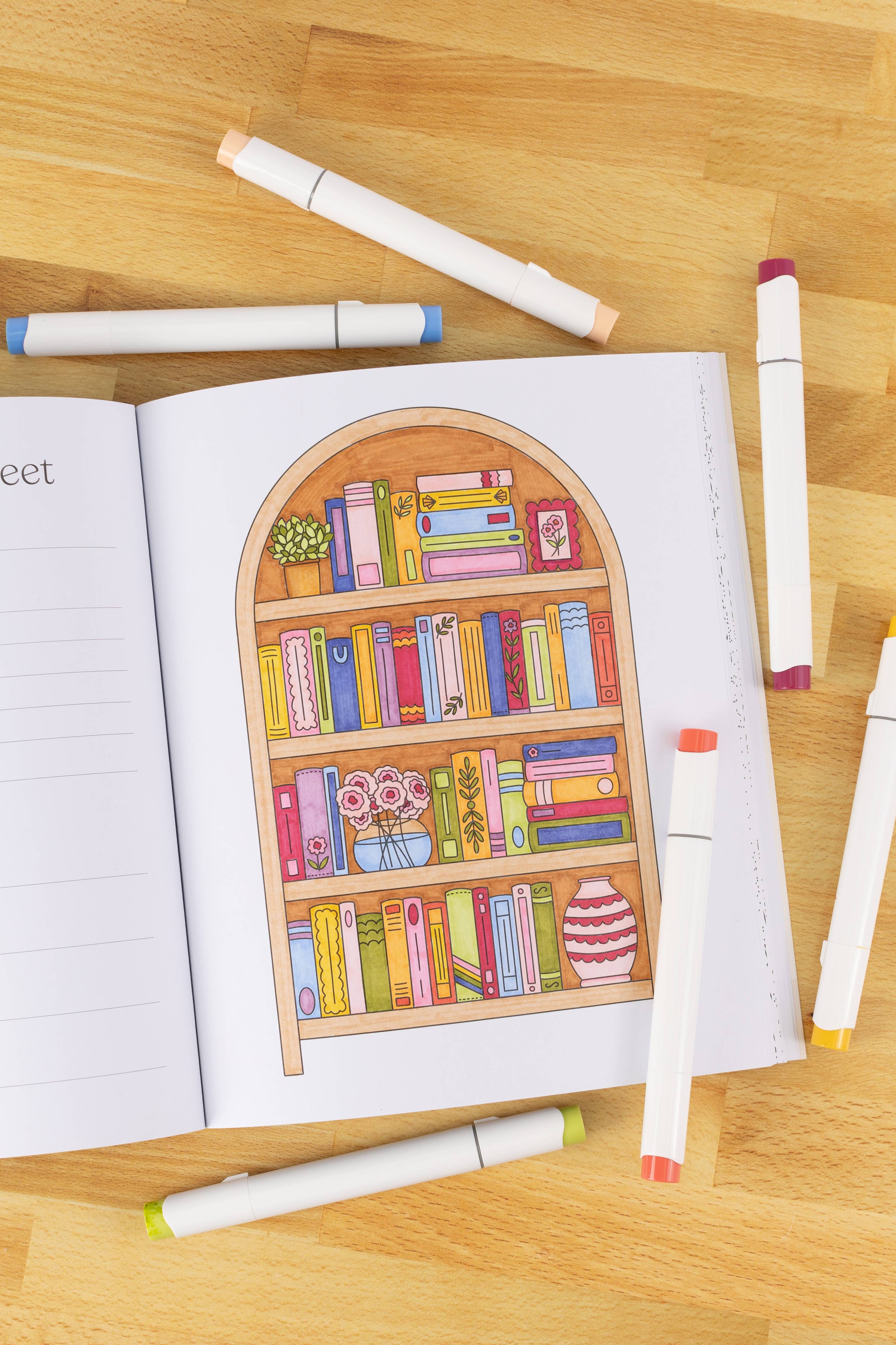 All Booked Up Coloring Book