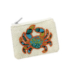 Crab seed Beaded Mini Pouch Bag