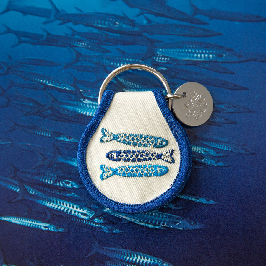 Tinned Fish Patch Keychain