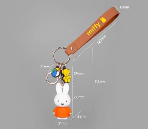 Miffy Characters Key Holder-Bag Charm