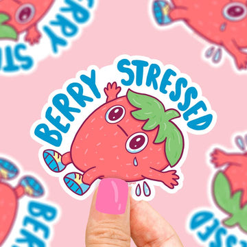 Berry Stressed Sticker