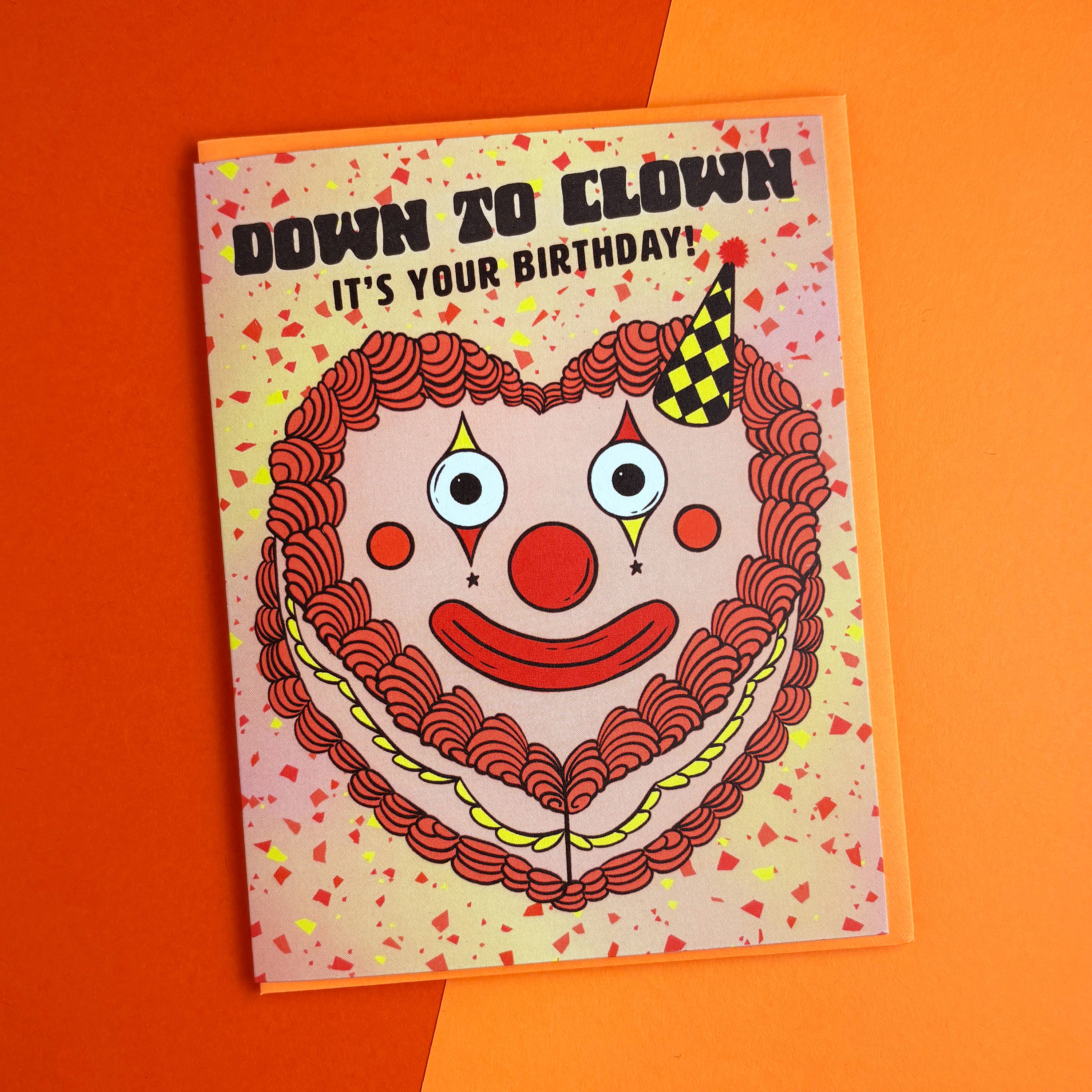 Clown Cake Birthday Card