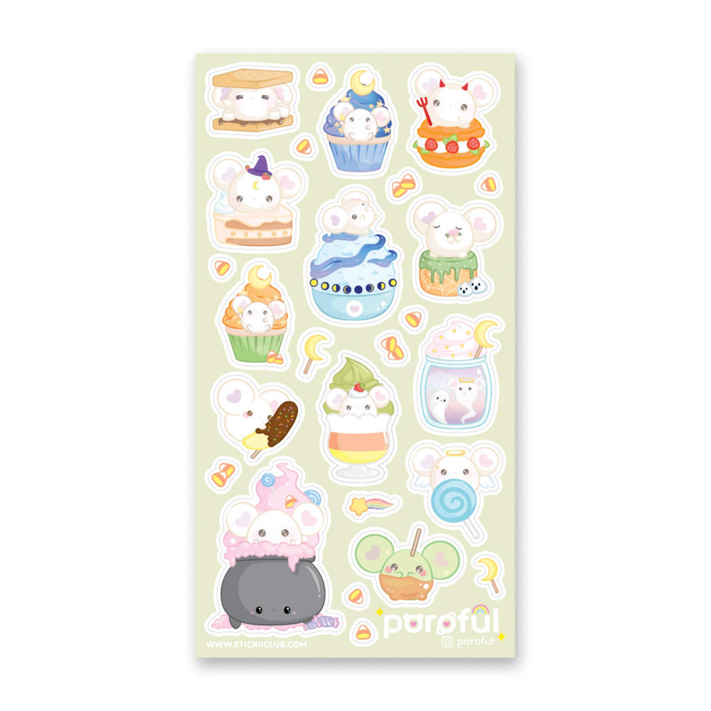 Spooky Mousy Sweets Sticker Sheet