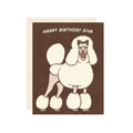 Diva Poodle Birthday Greeting Card 